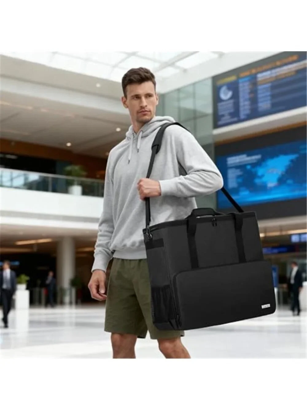 PC Carrying Case, Desktop Travel Bag for Computer Tower, Keyboard, Cable Bag